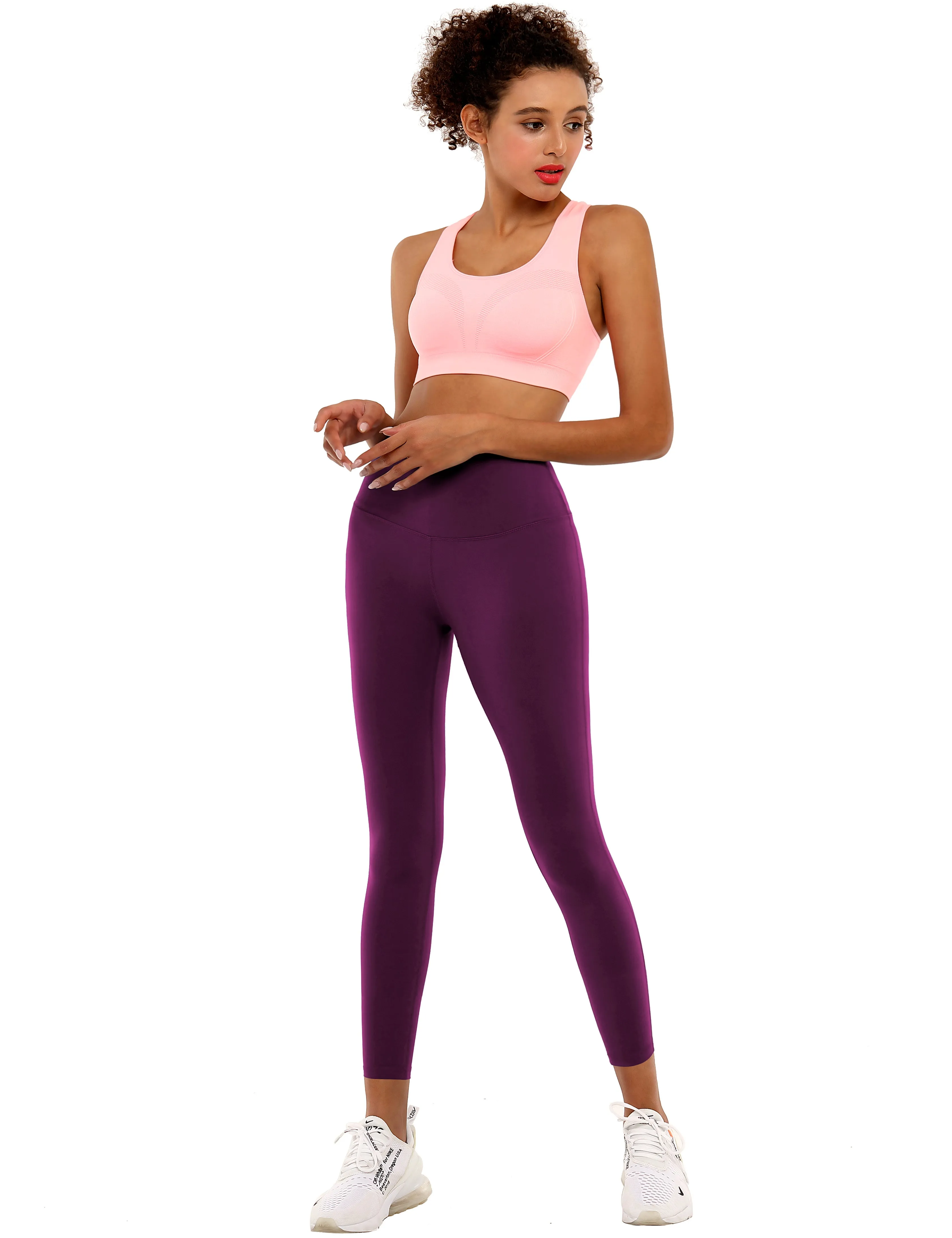 22 High Waist Side Line Capris grapevine_yogastudio