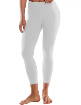 22 High Waist Side Line Capris lightgray_yogastudio