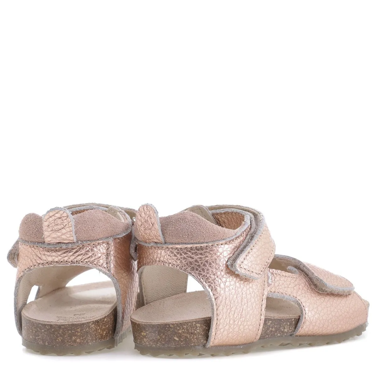 (2508-25/ 2509-25) Emel rose gold velcro sandals