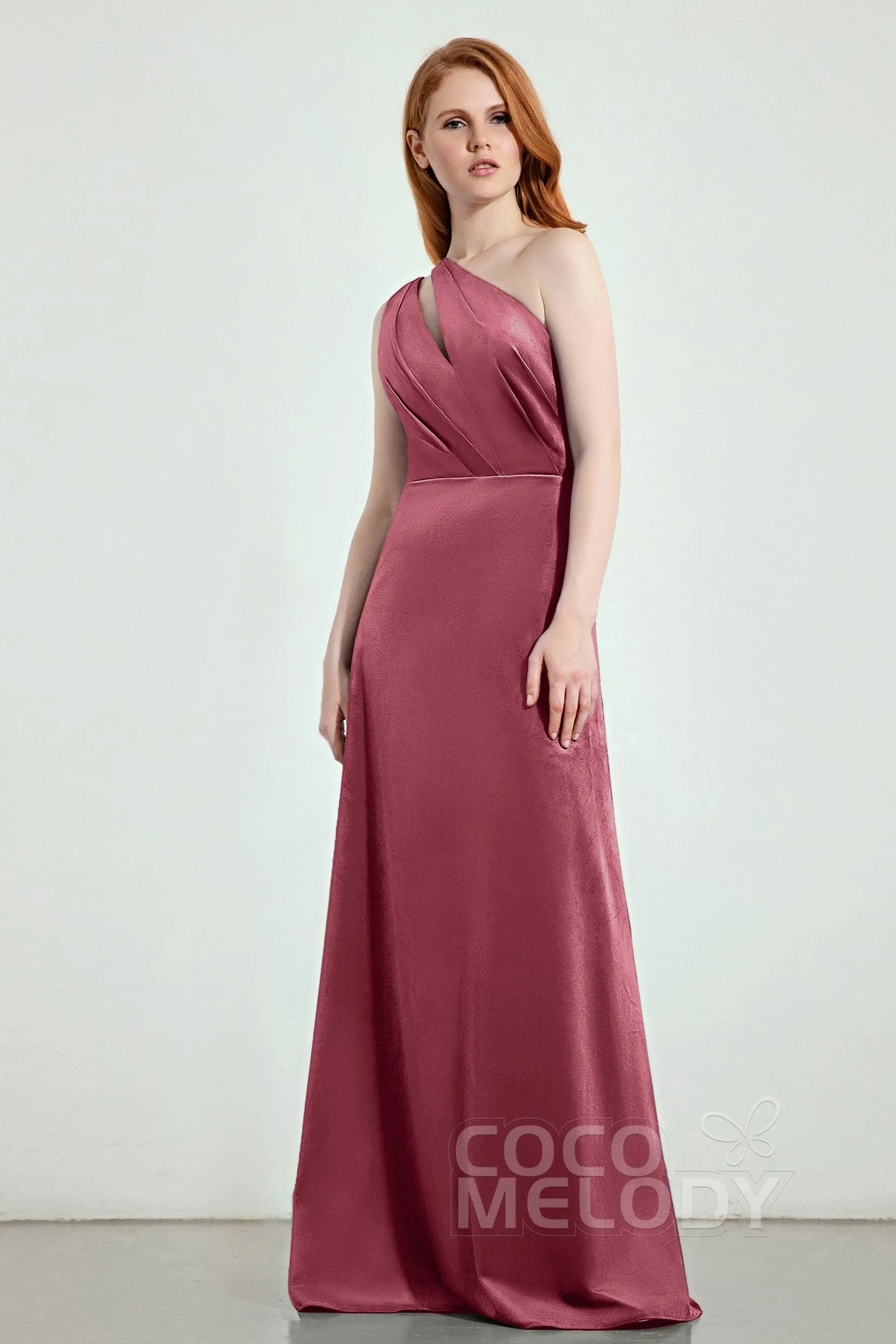 A-Line Sweep-Brush Train Bridesmaid Dress Formal Dresses CB0277