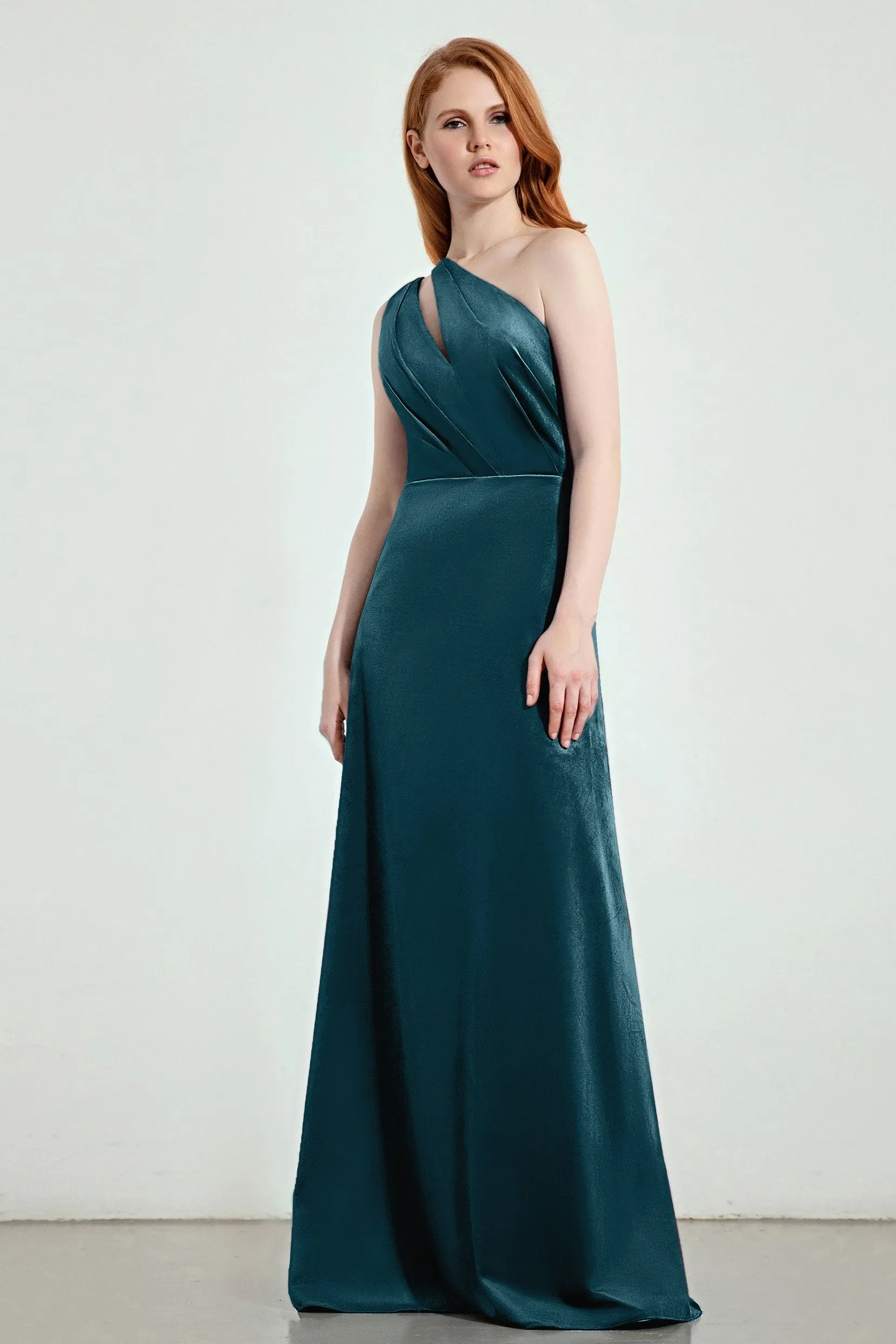 A-Line Sweep-Brush Train Bridesmaid Dress Formal Dresses CB0277