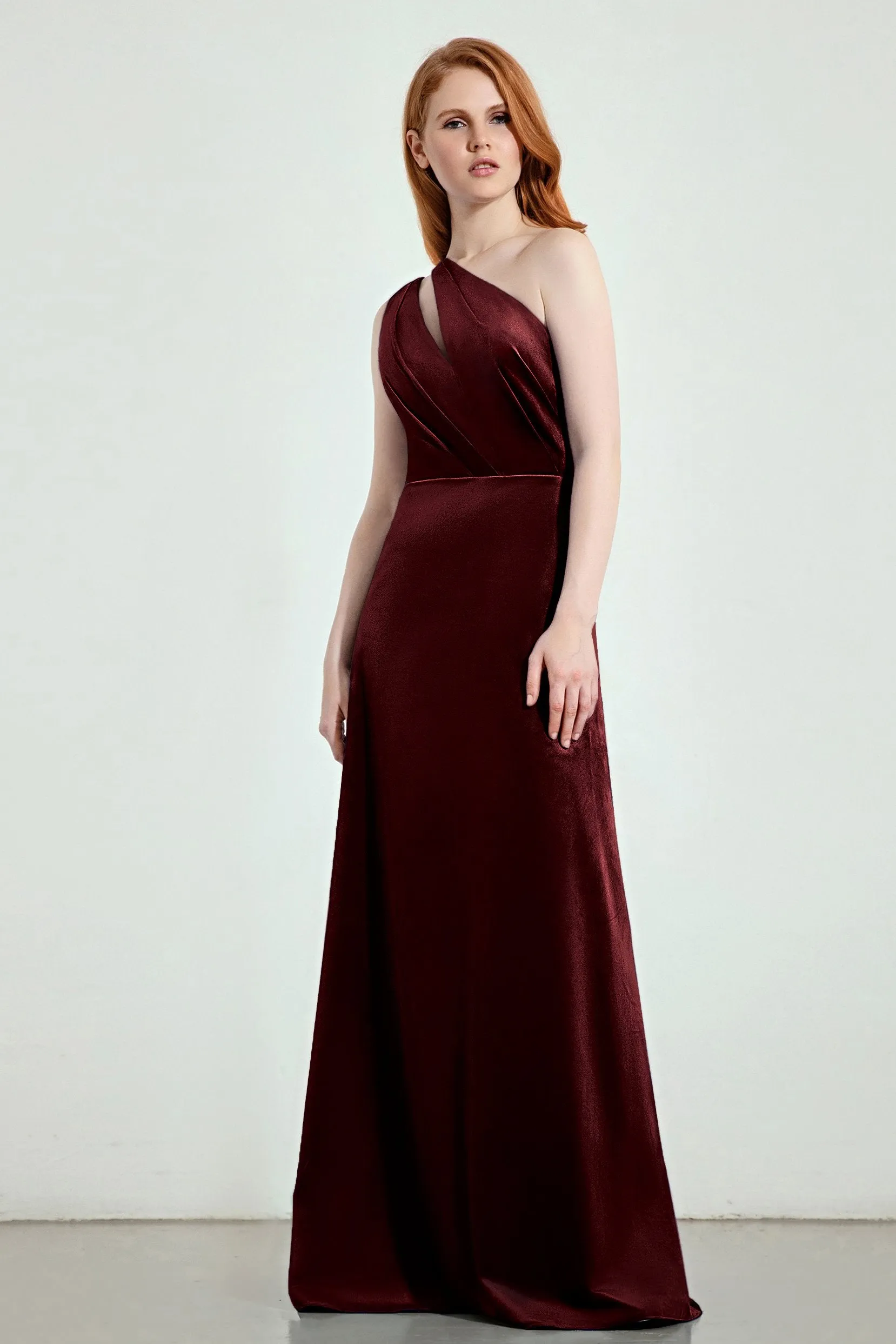 A-Line Sweep-Brush Train Bridesmaid Dress Formal Dresses CB0277