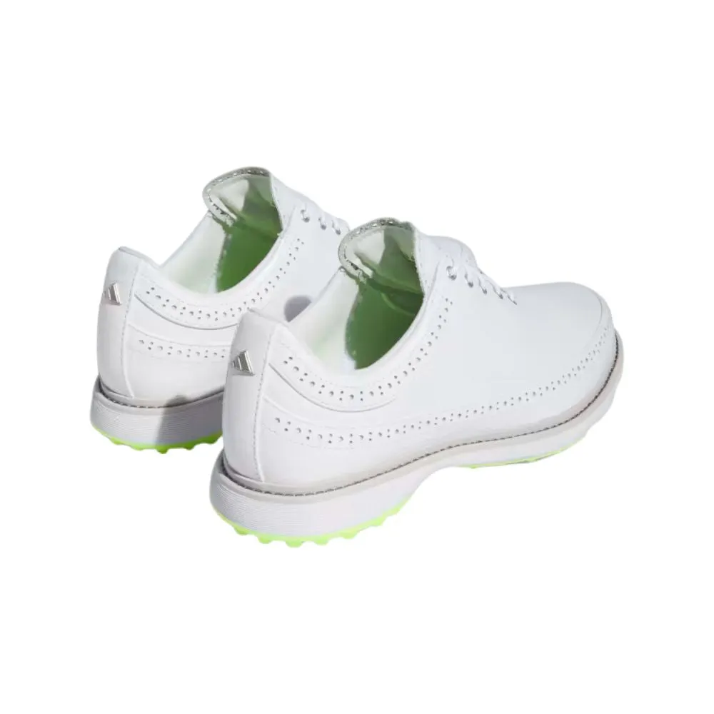 Adidas MC80 Spikeless Golf Shoes - White/Matte Silver/Lucid Lemon