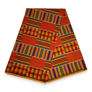 African kente print fabric / Ghana wax cloth KT-3081 - 100% Cotton