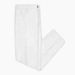 Alain Ceremony Pleated Chino Pants Twill Linen