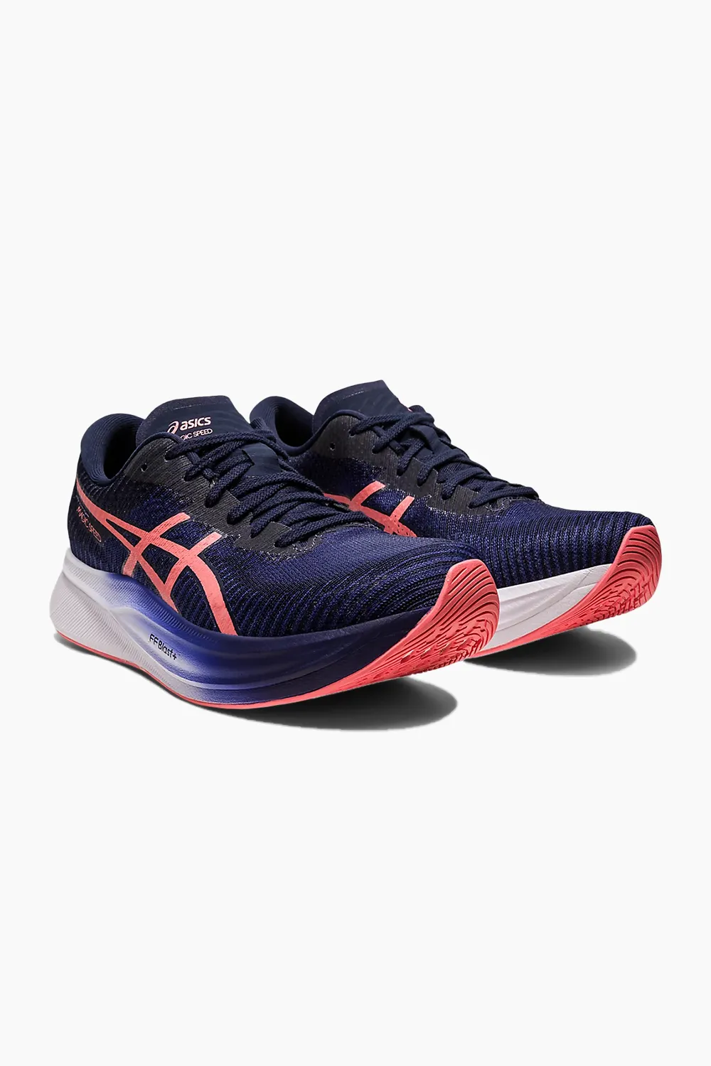 ASICS Women's Magic Speed 2 in Indigo Blue/Papaya