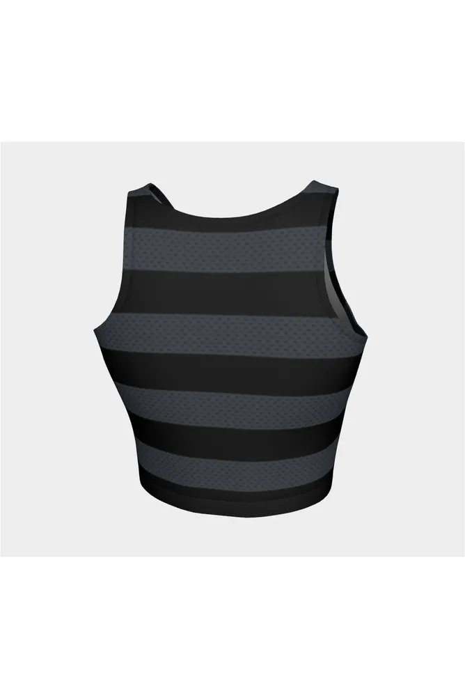 Aya Adinkra Striped Athletic Top