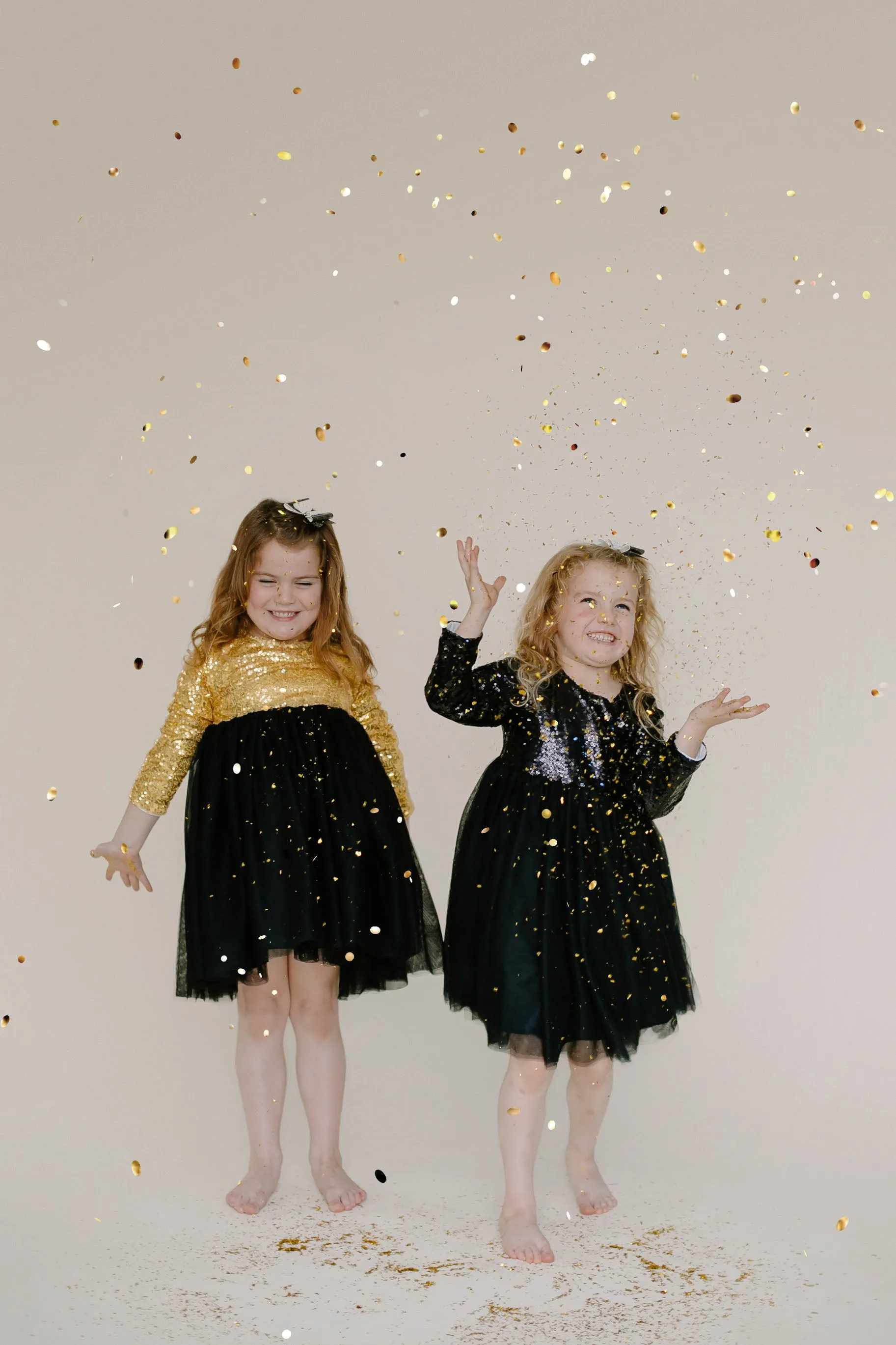 BLACK & GOLD SPARKLE TUTU DRESS