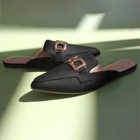 Black Mules for women