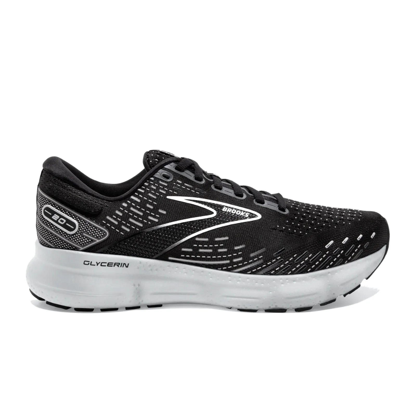 Brooks Glycerin 20 (Women) - Black/White/Alloy