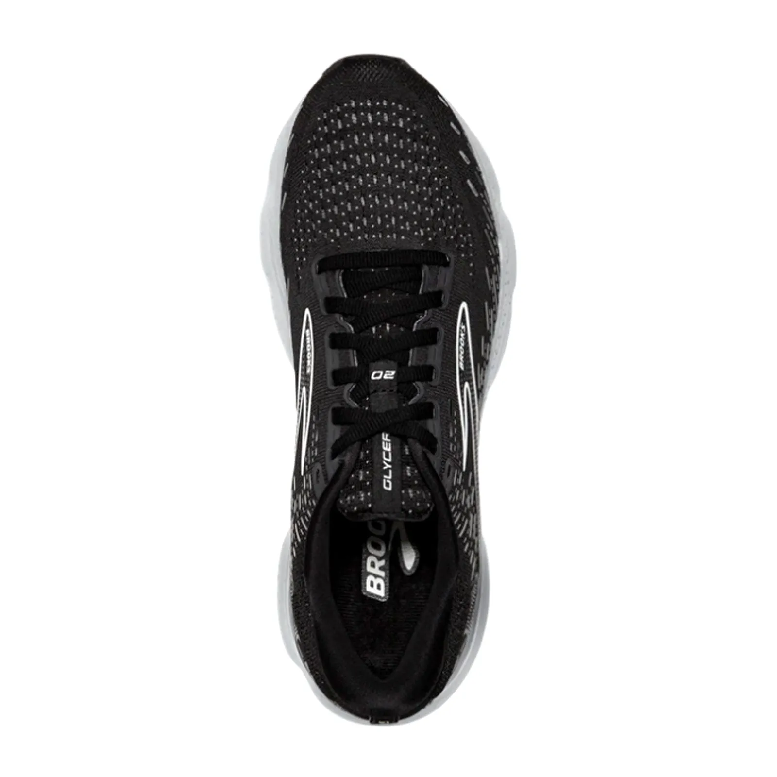 Brooks Glycerin 20 (Women) - Black/White/Alloy