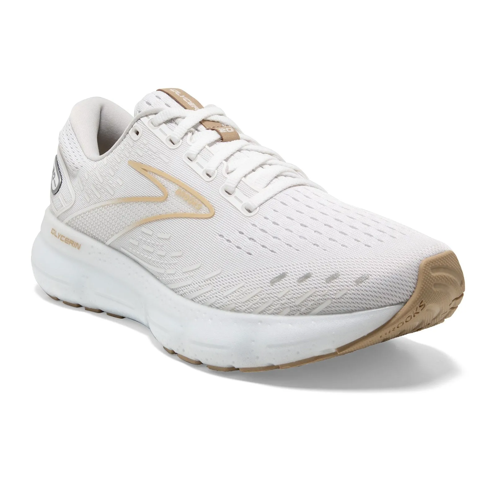 Brooks Glycerin 20 (Women) - White/Khaki