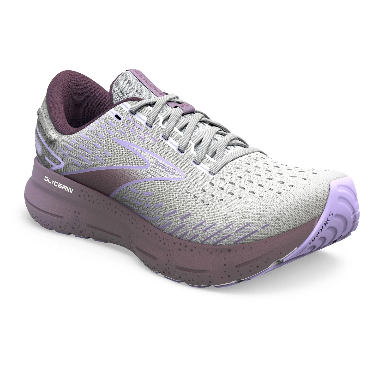 Brooks Glycerin 20 (Women) - White/Orchid/Lavender