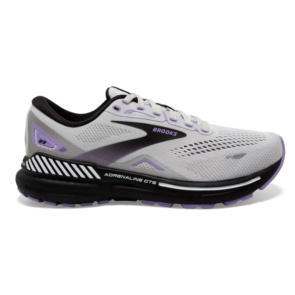 'Brooks' Women's Adrenaline GTS 23 - Grey / Black / Purple