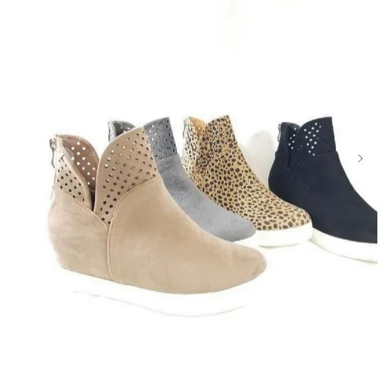 Cheetah Wedge Sneakers