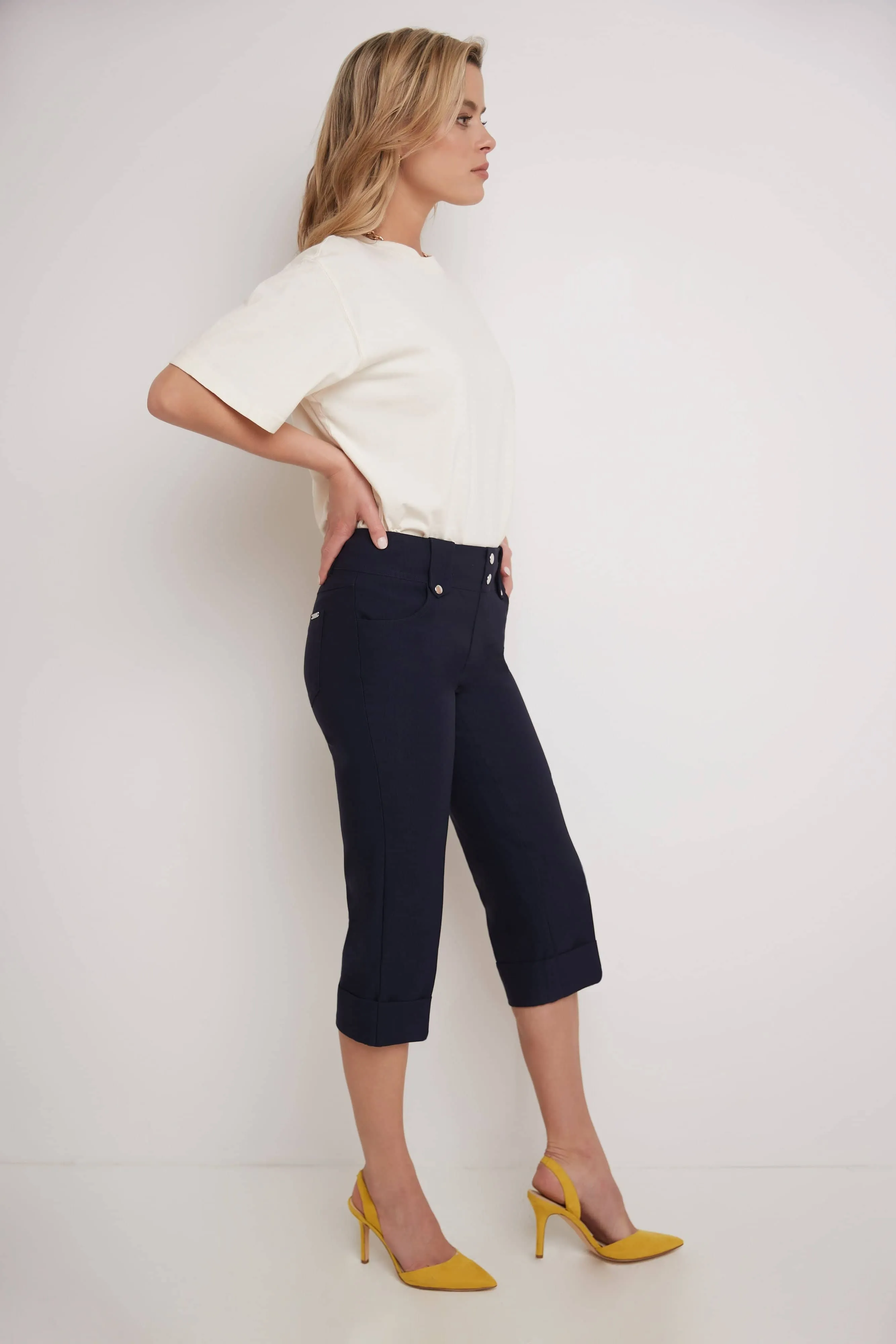 Chic Capri with Classic Cuffed Hem