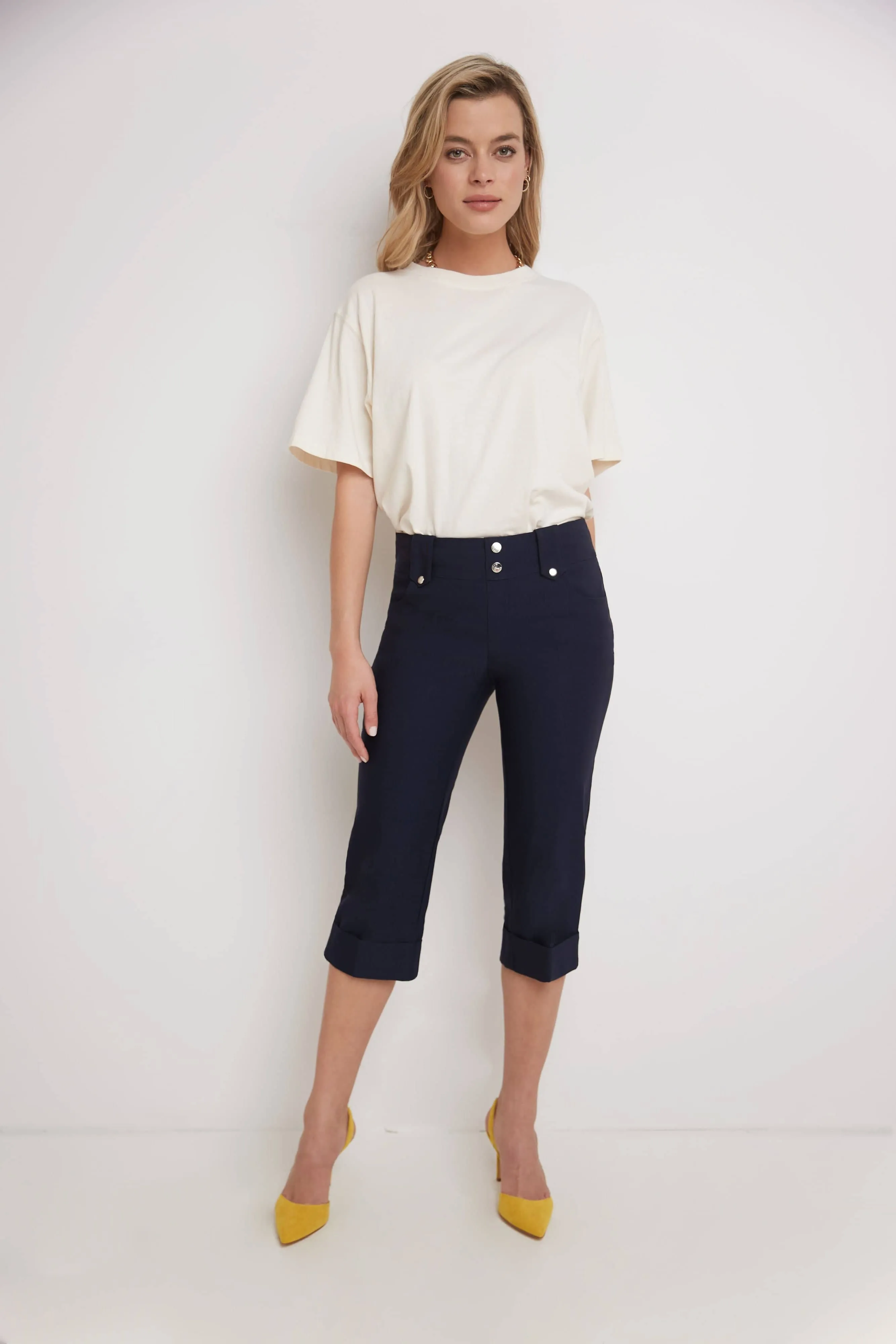 Chic Capri with Classic Cuffed Hem