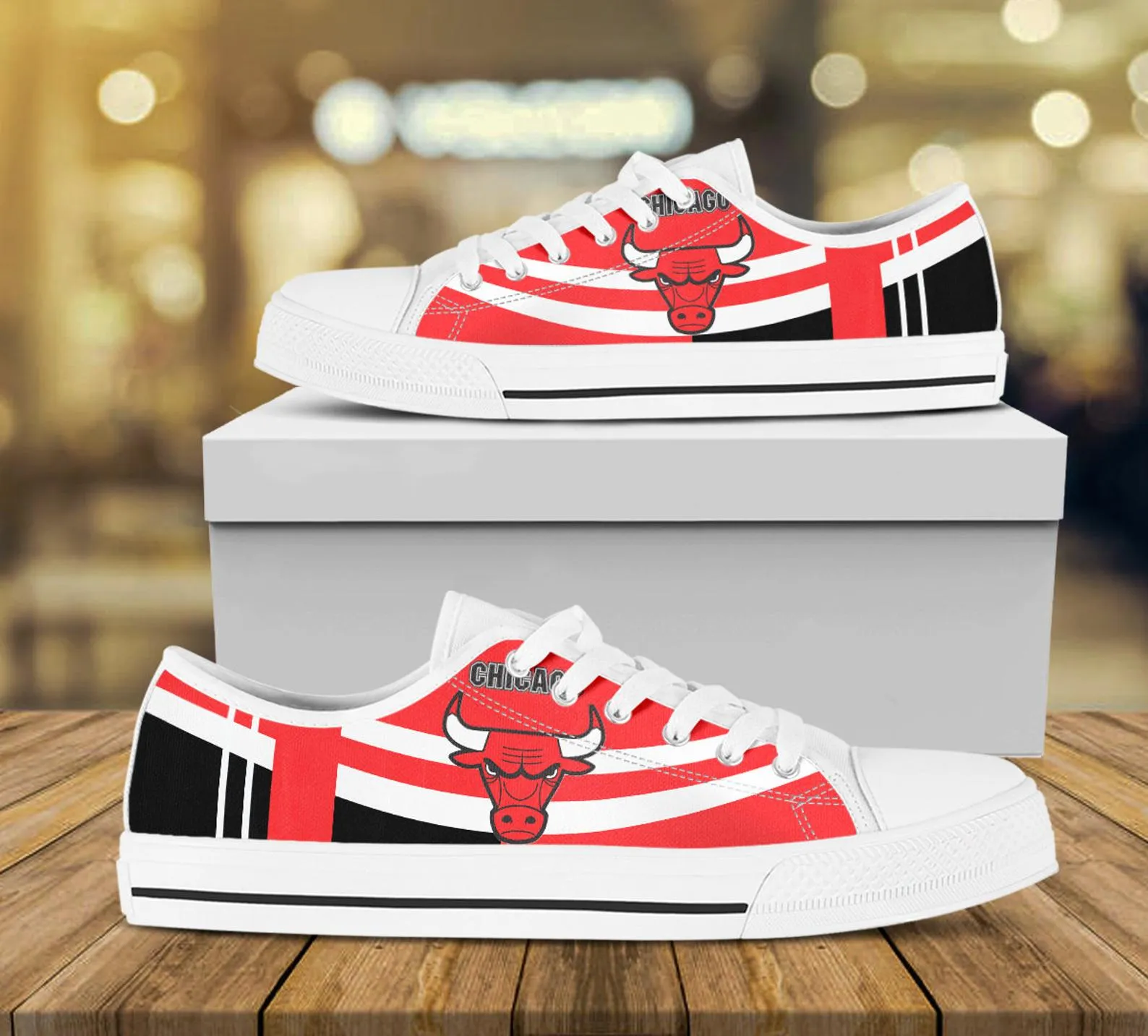 Chicago Bulls Custom Lowtop, Basketball Custom Shoes, Sport Lowtop, Canvas Shoes, Canvas Lowtop, Unisex Shoes, Gift Birthday