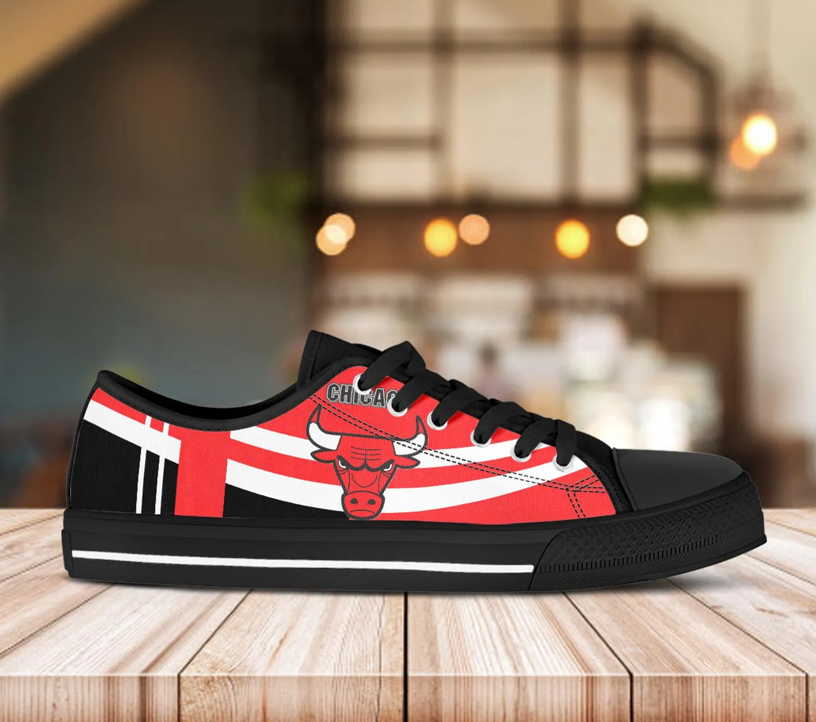 Chicago Bulls Custom Lowtop, Basketball Custom Shoes, Sport Lowtop, Canvas Shoes, Canvas Lowtop, Unisex Shoes, Gift Birthday