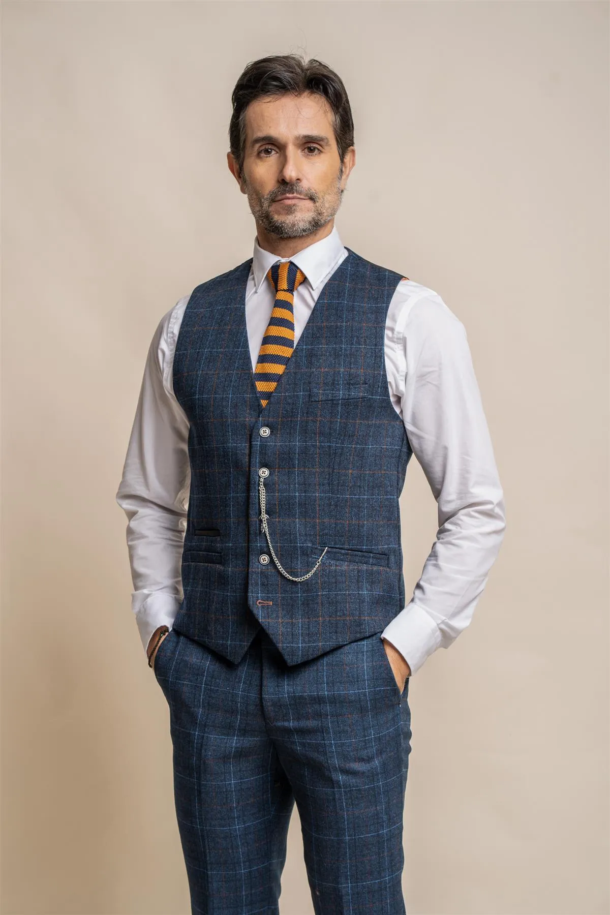 Cody Blue Three Piece Suit