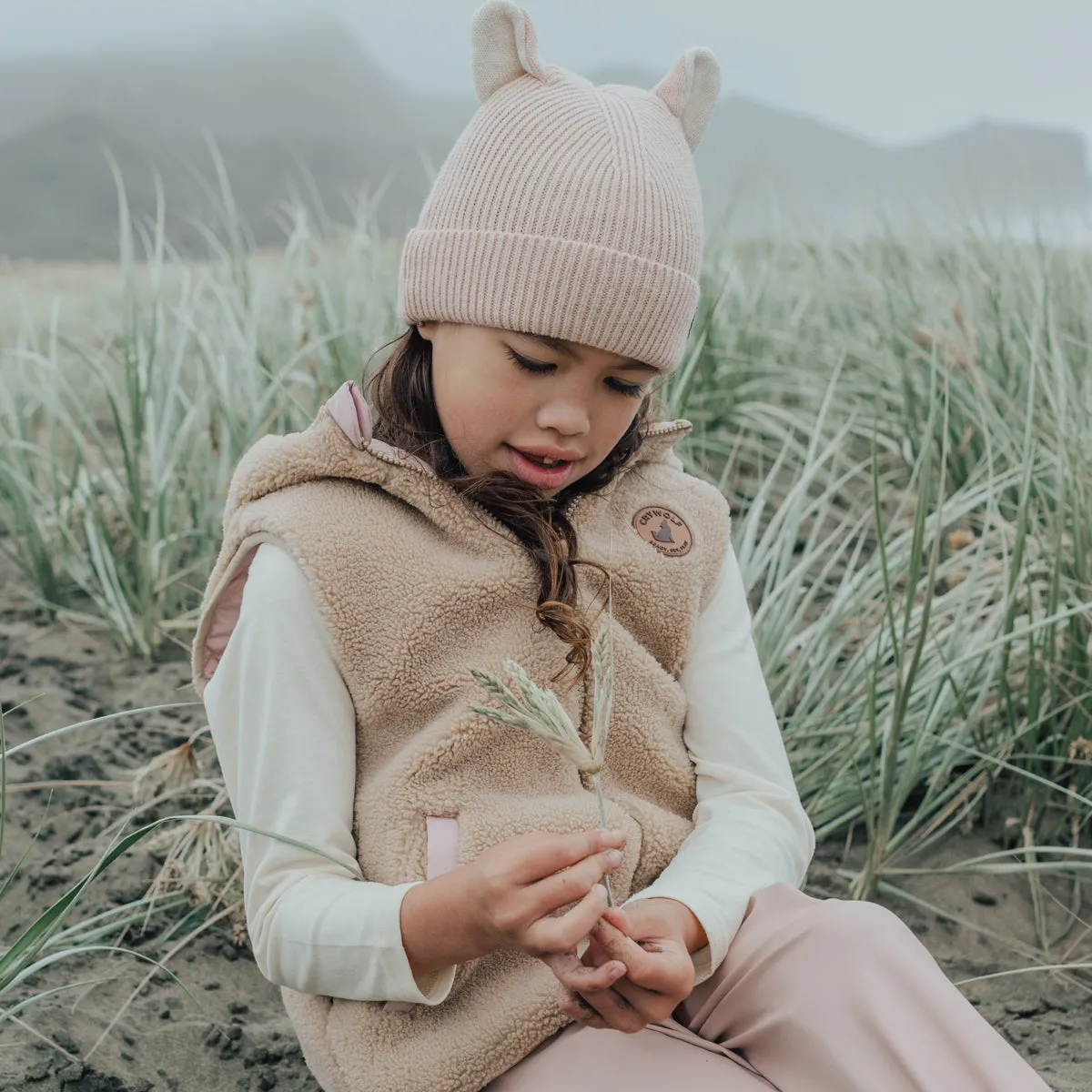 Crywolf Wolf Ears Beanie - Dusty Pink