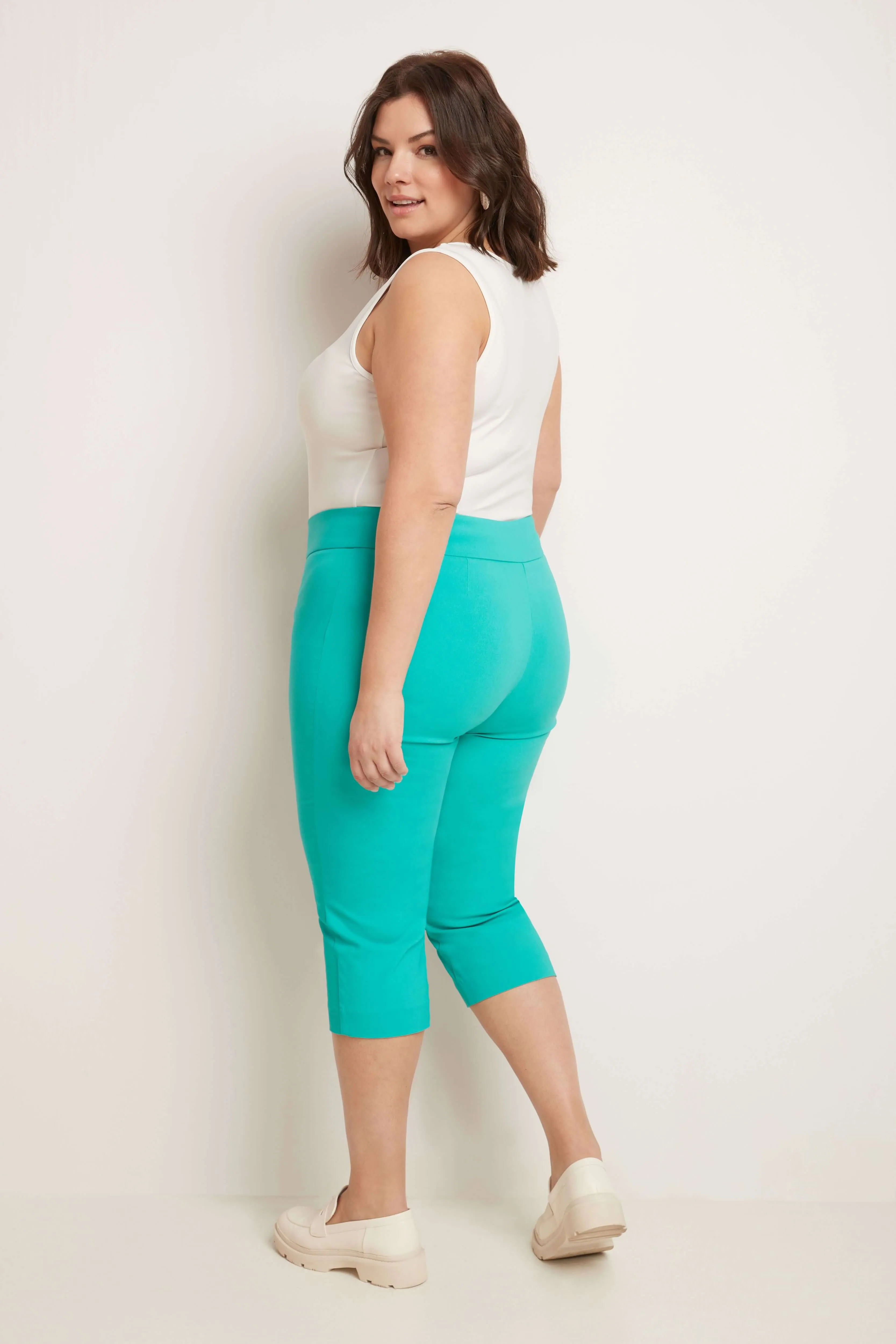 Curvy Capri with Flattering Wide Waistband