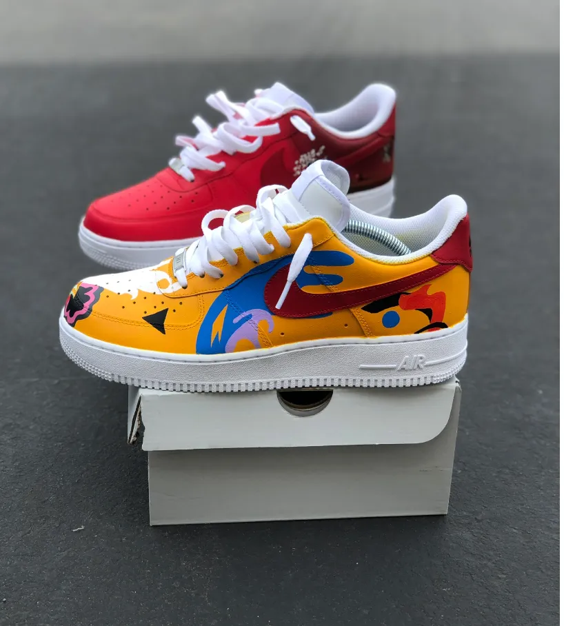 Custom Hand Painted Mac Miller Air Force 1's - Limited Number