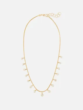 Delicate Diamond Fringe Necklace