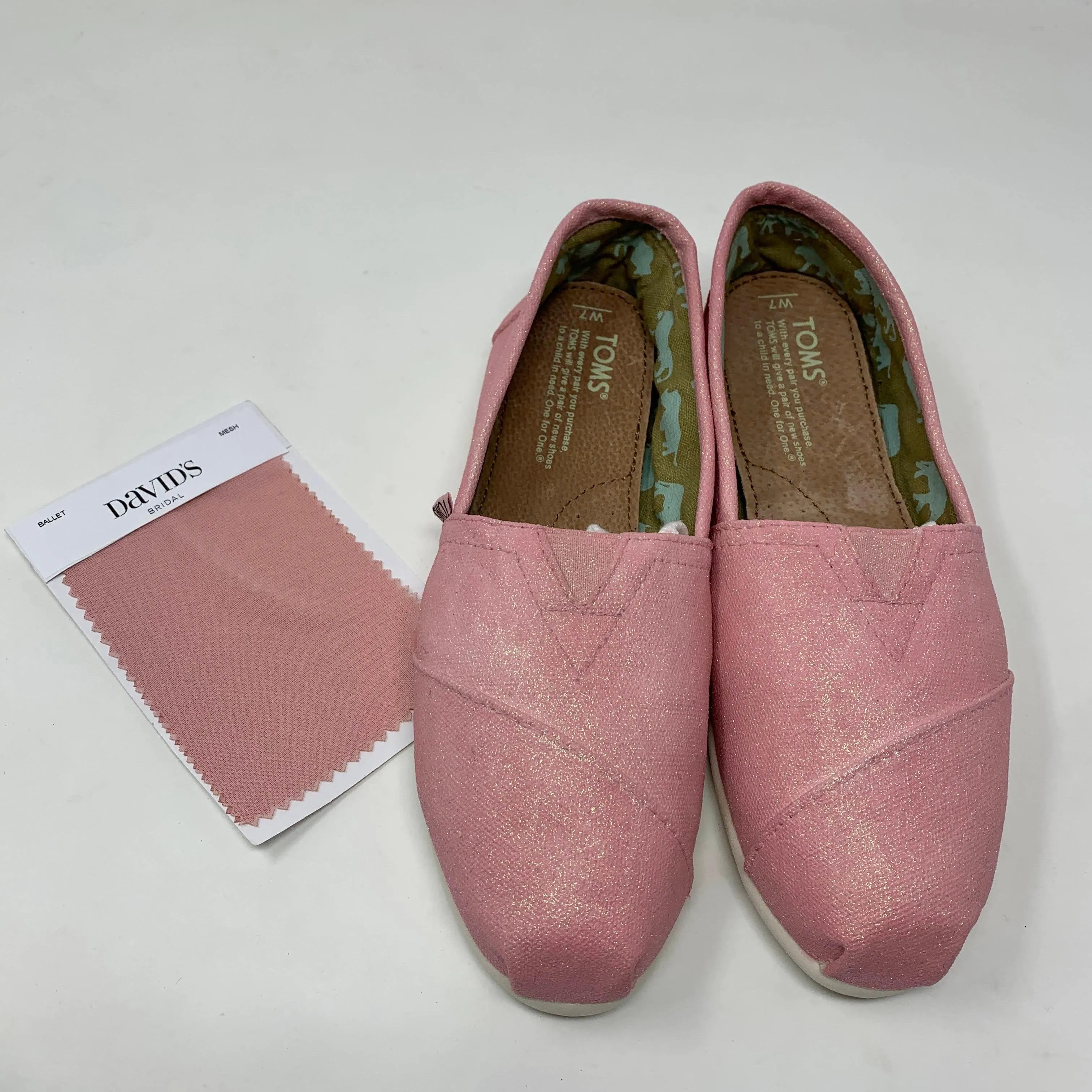 Dusty Rose Glitter Shoes