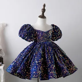 Elegant Fluffy Sequin Tutu Ball Gown