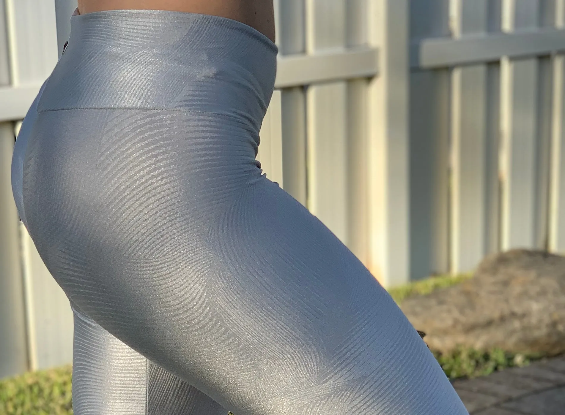 Evocative Silver Pearl Capris