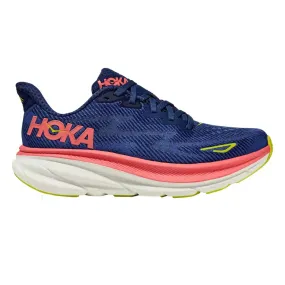 Hoka Women's Clifton 9 Evening Sky/Coral