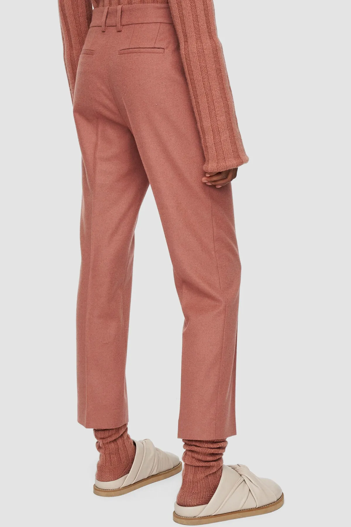 Joseph Brushed Flannel Coleman Pant - Mauve