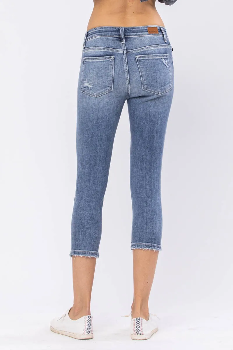 Judy Blue Mid-Rise Capri