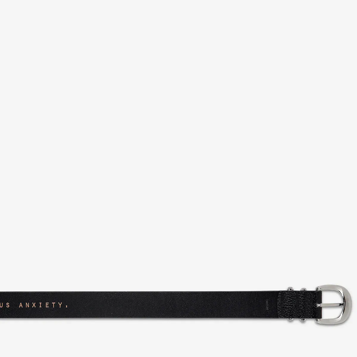 Let It Be Belt - Black/Silver