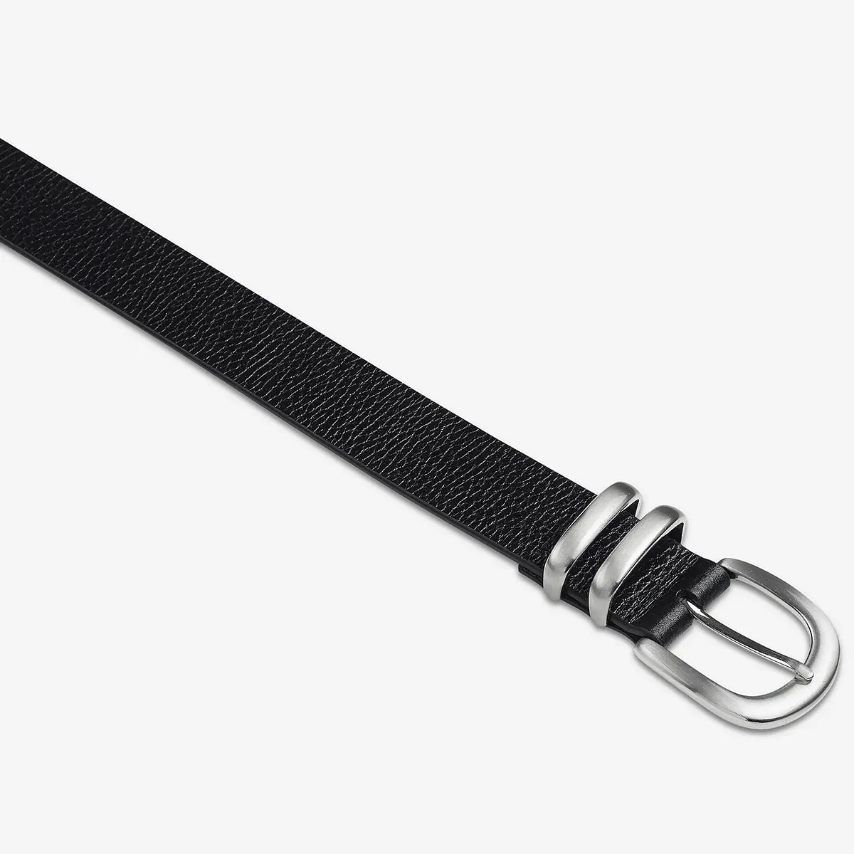 Let It Be Belt - Black/Silver