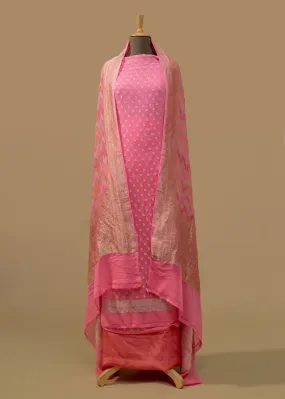 Luxurious Pure Georgette Banarasi Handwoven Suit Dupatta for Special Occasions