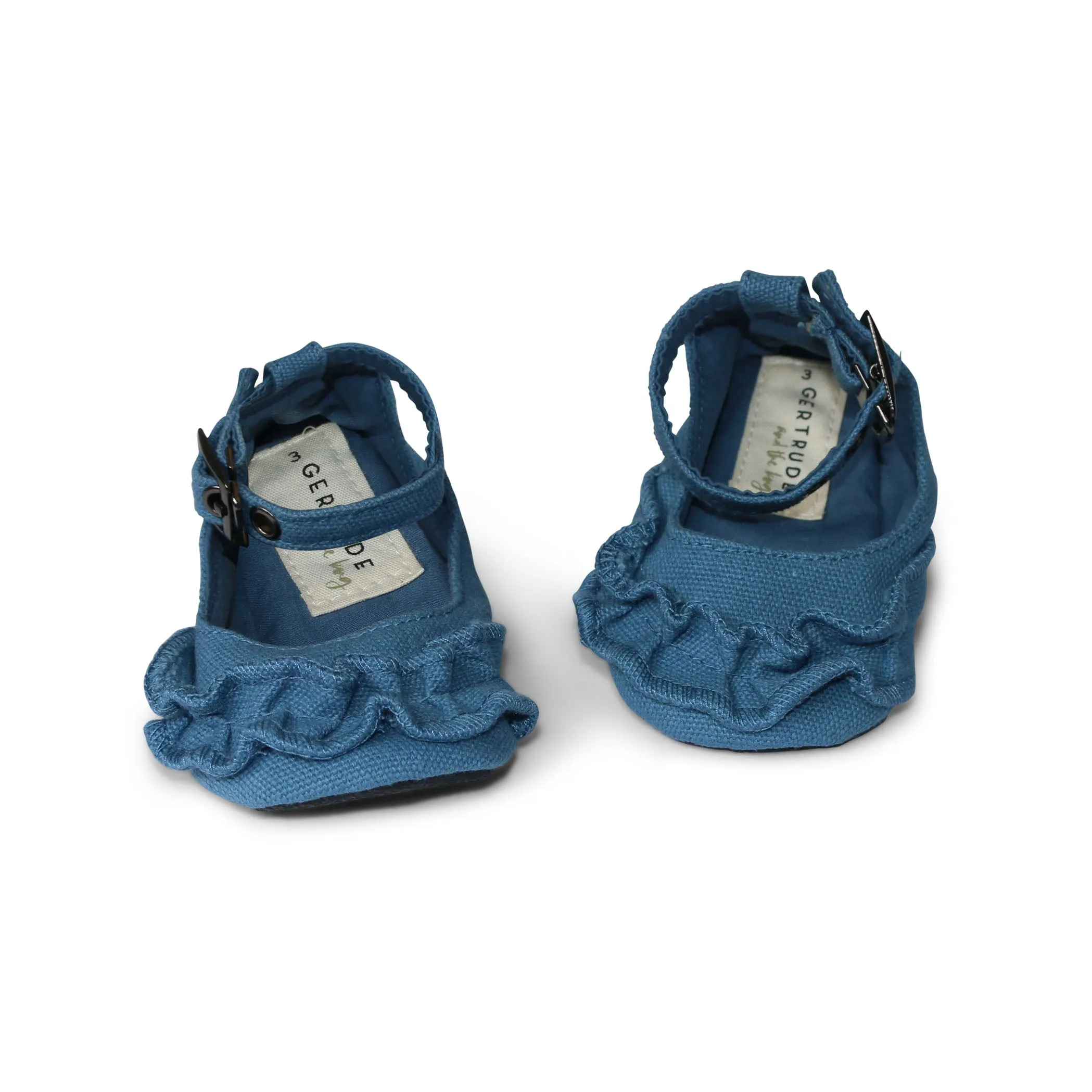 Marine Ruffle Mary Janes