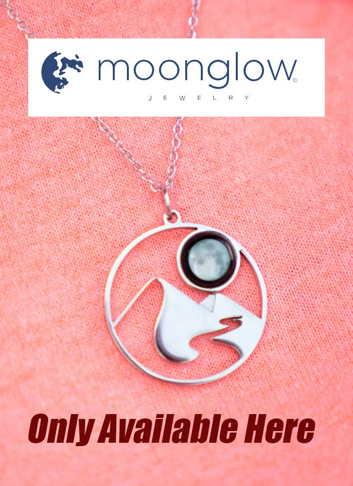 Moonglow Mountains and River Stainless Steel Necklace Custom Turnmeyer Galleries Design with 16-19" Chain