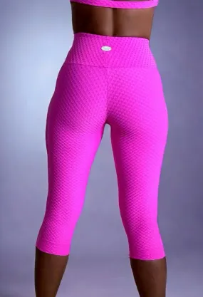 Neon Pink Zig Zag Capris