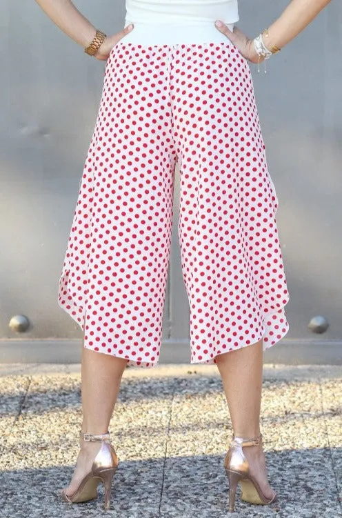 Polka Dot Tango Capri Pants