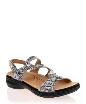 Revere Miami Silver Safari Leather Sandal