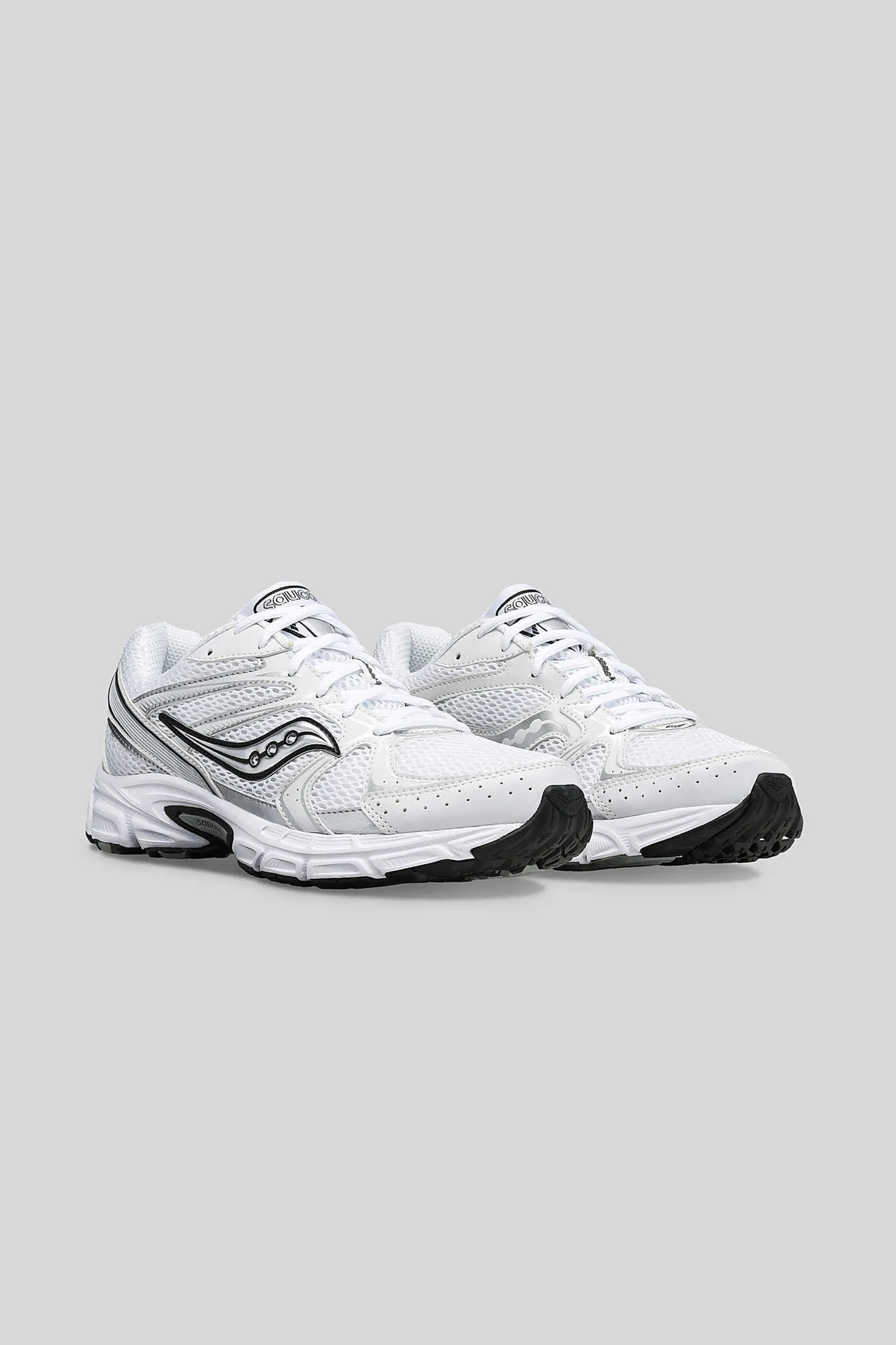 Saucony Unisex Grid Ride Millennium in White/Silver