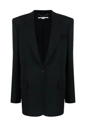 Stella McCartney Twill Tailoring Single Breasted Blazer - Black