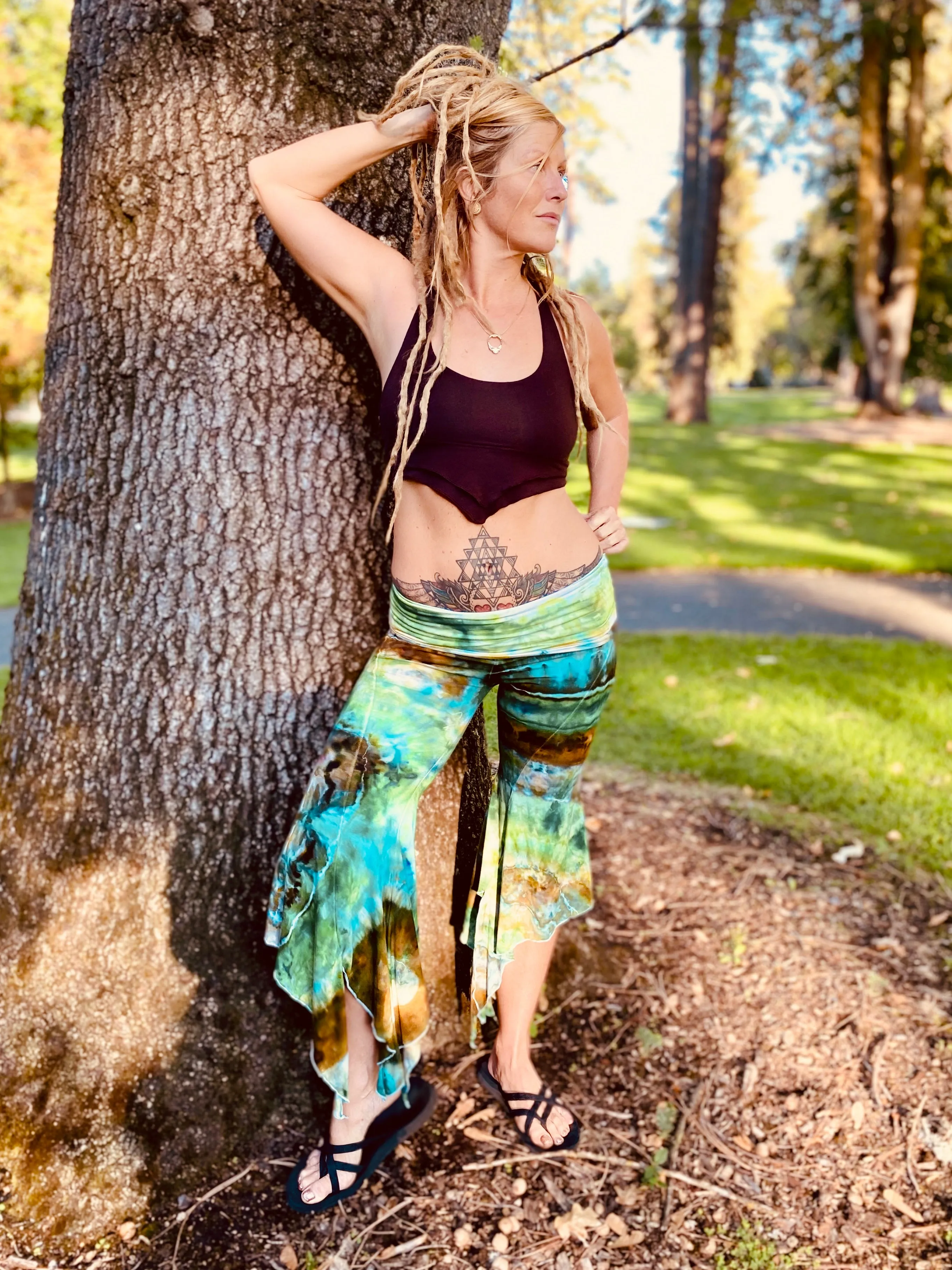 Tie Dye Mermaid Capris