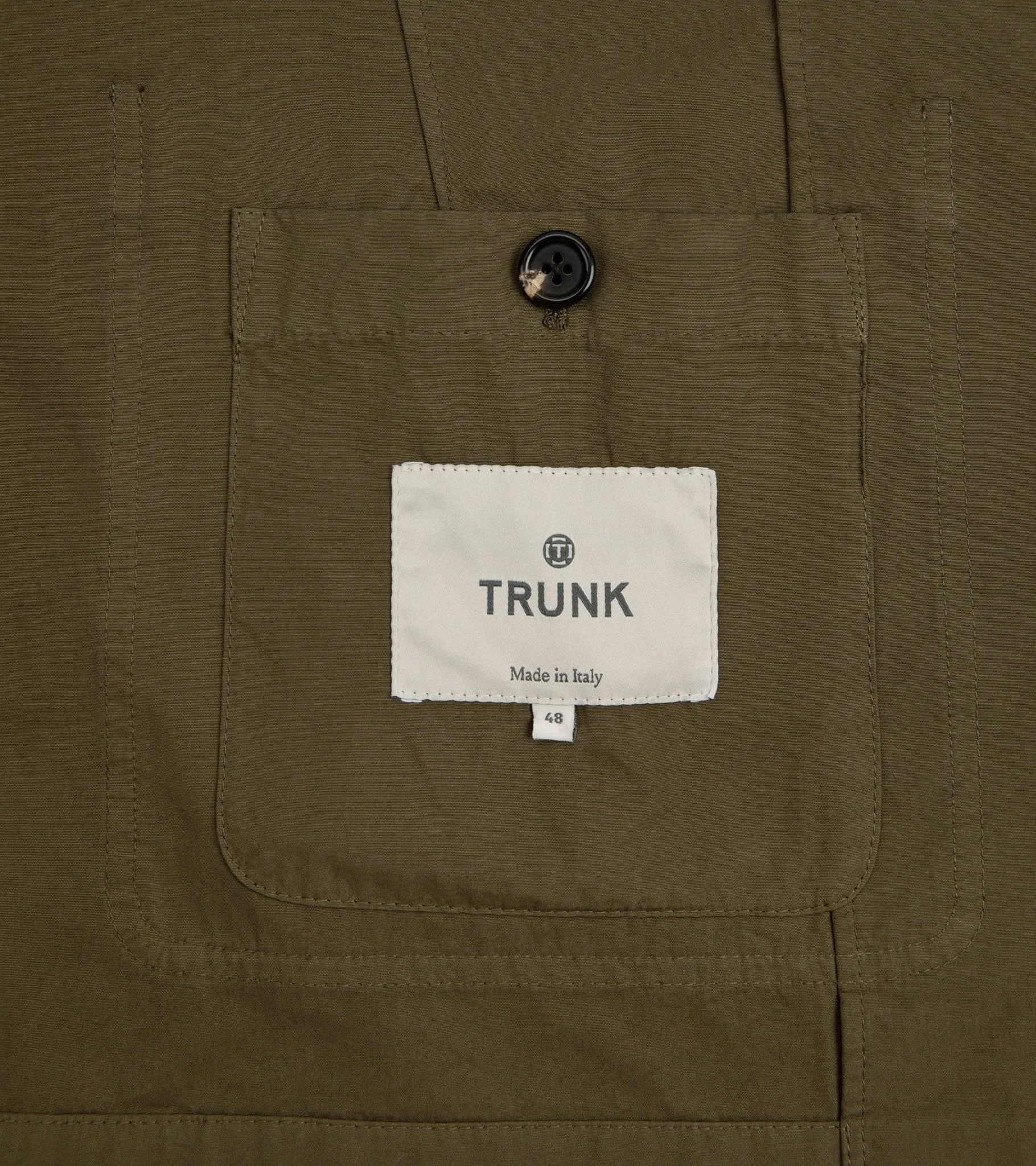 Trunk Culcross Cotton Poplin Jacket: Olive