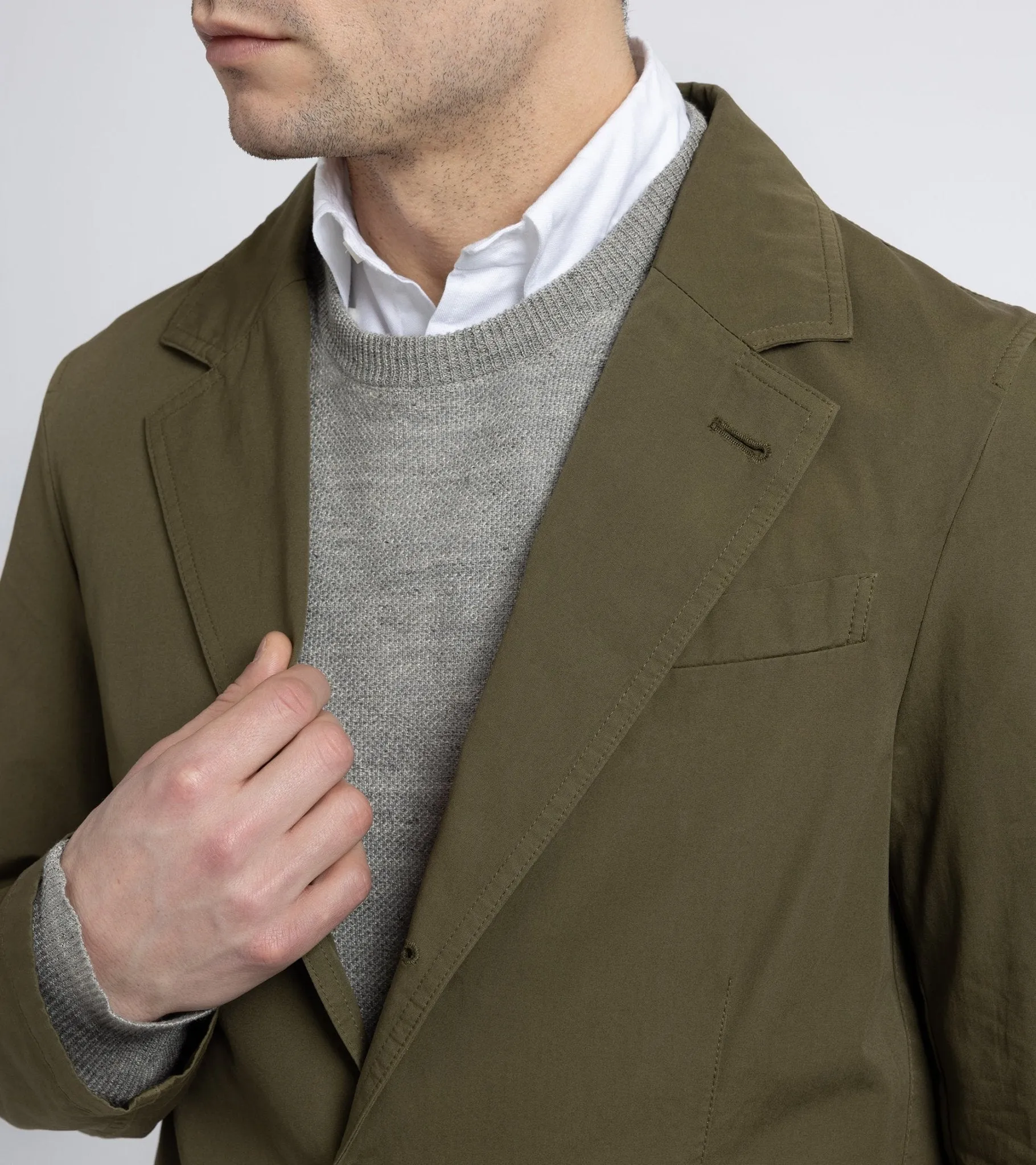 Trunk Culcross Cotton Poplin Jacket: Olive