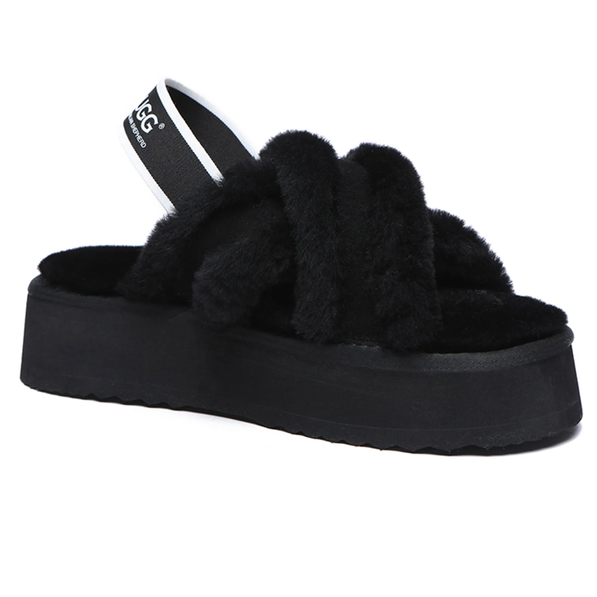 UGG Women Platform Cross Slides