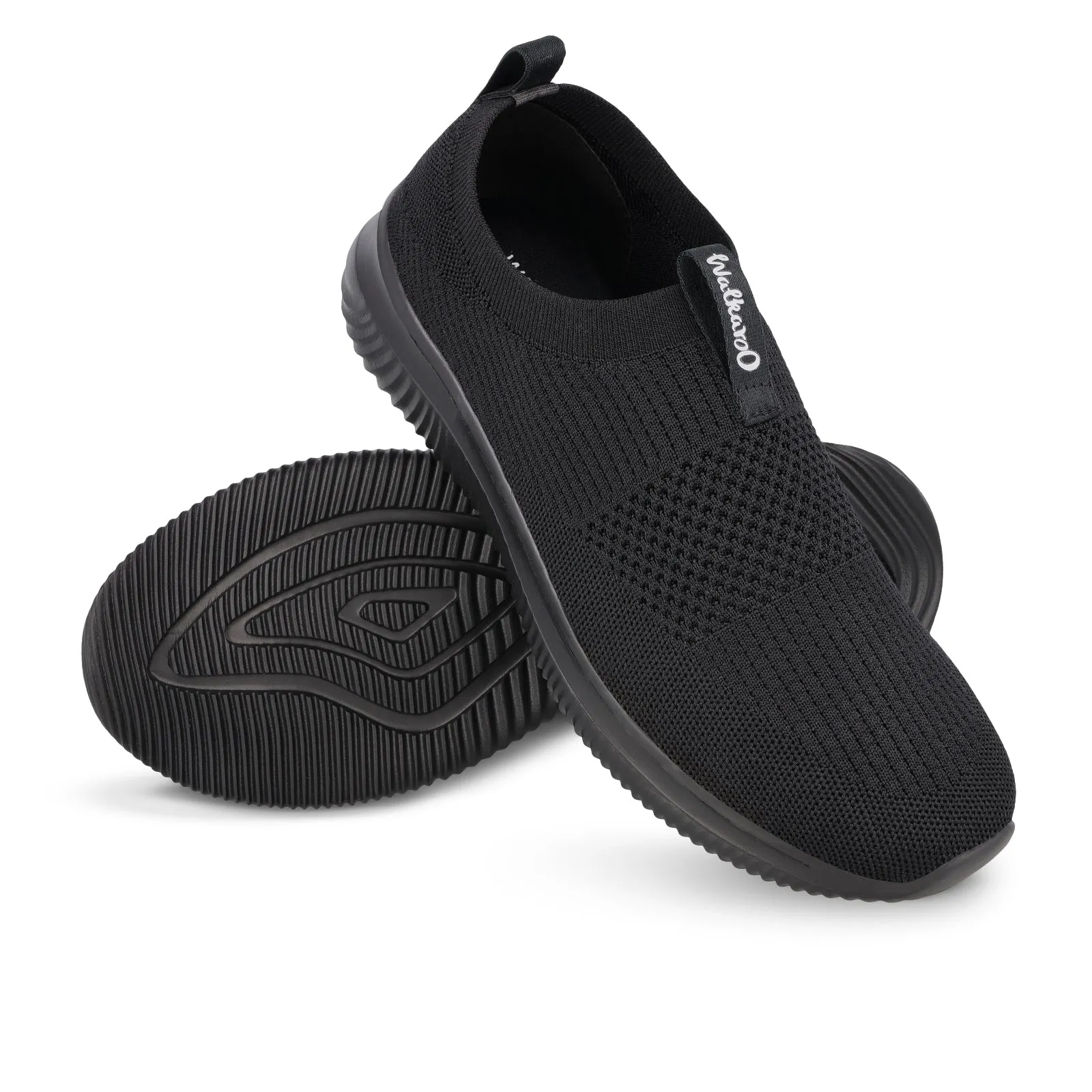 Walkaroo Belly Shoes for Men - WS9551 Black Black