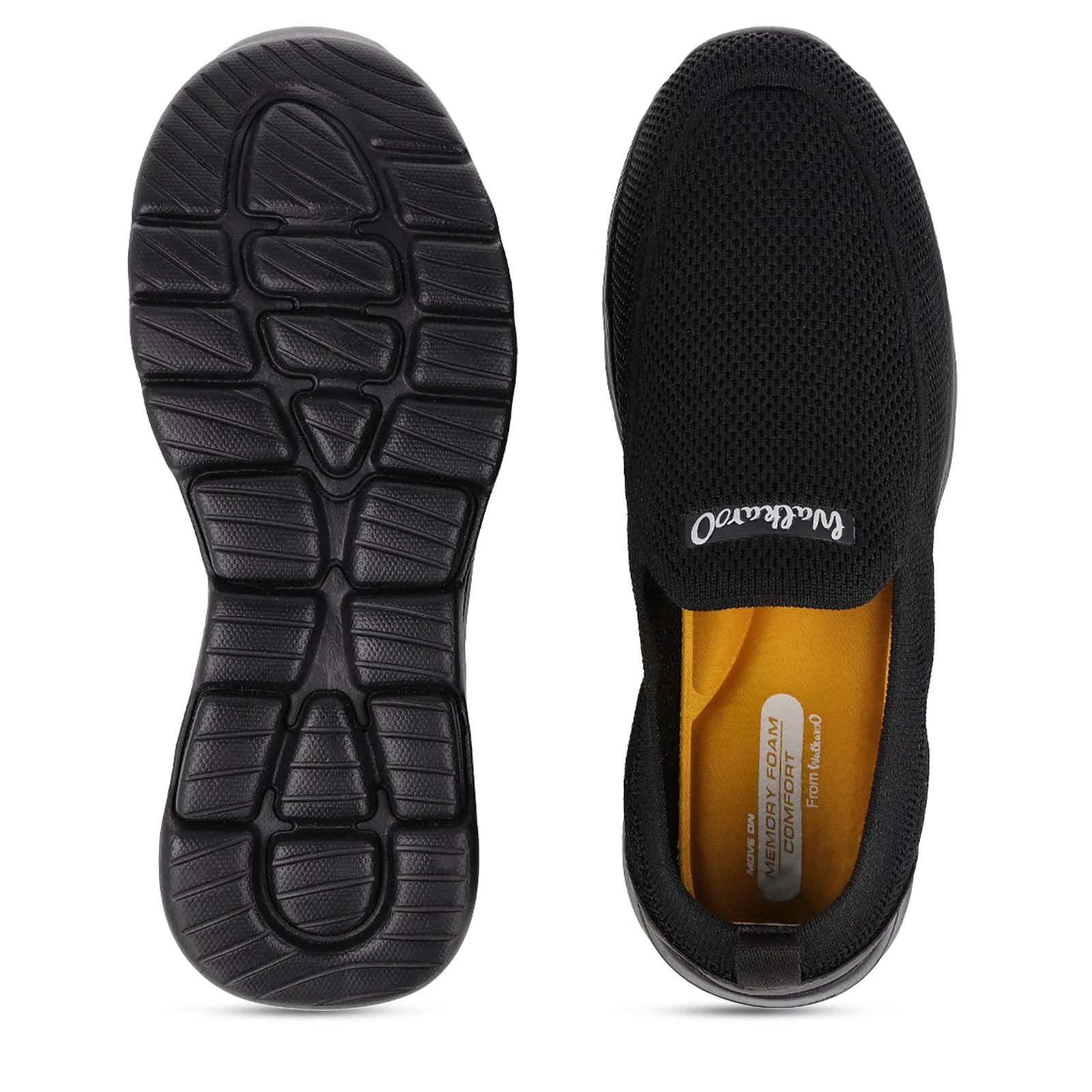 Walkaroo Belly Shoes for Men - XS9770 Black